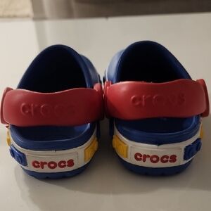 Crocs Kids' Blue and Red Clogs